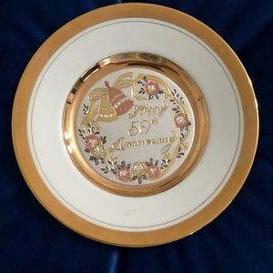 Happy 50 th Anniversary saucer